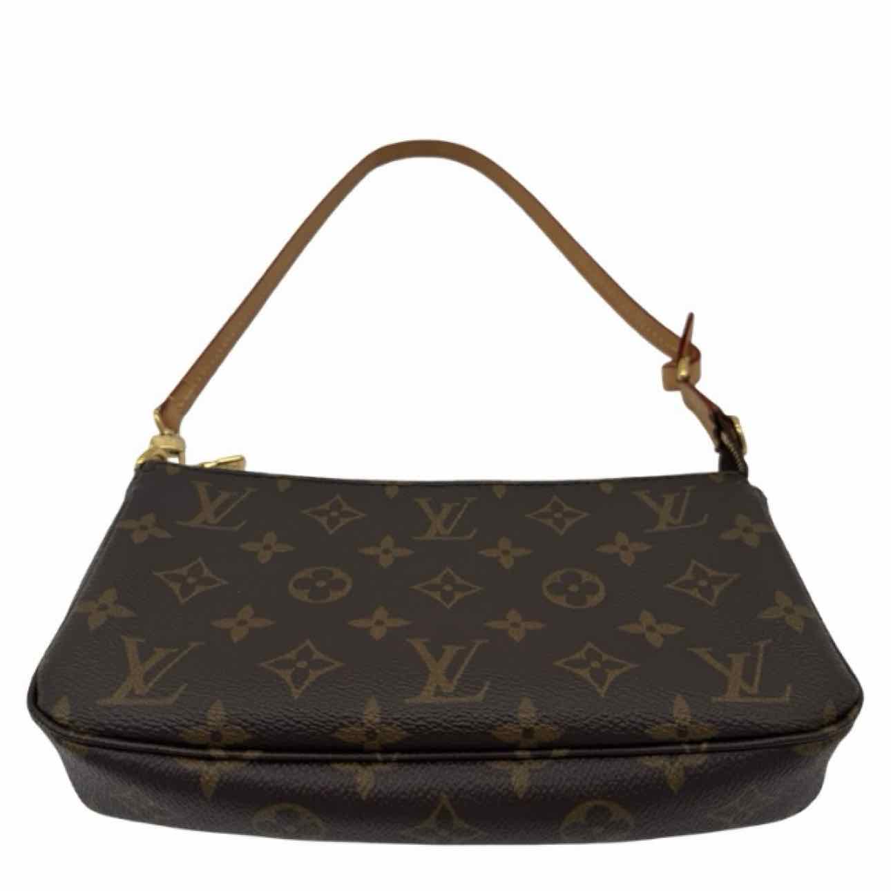 LOUIS VUITTON Monogram Canvas Pochette Accessoires Brown