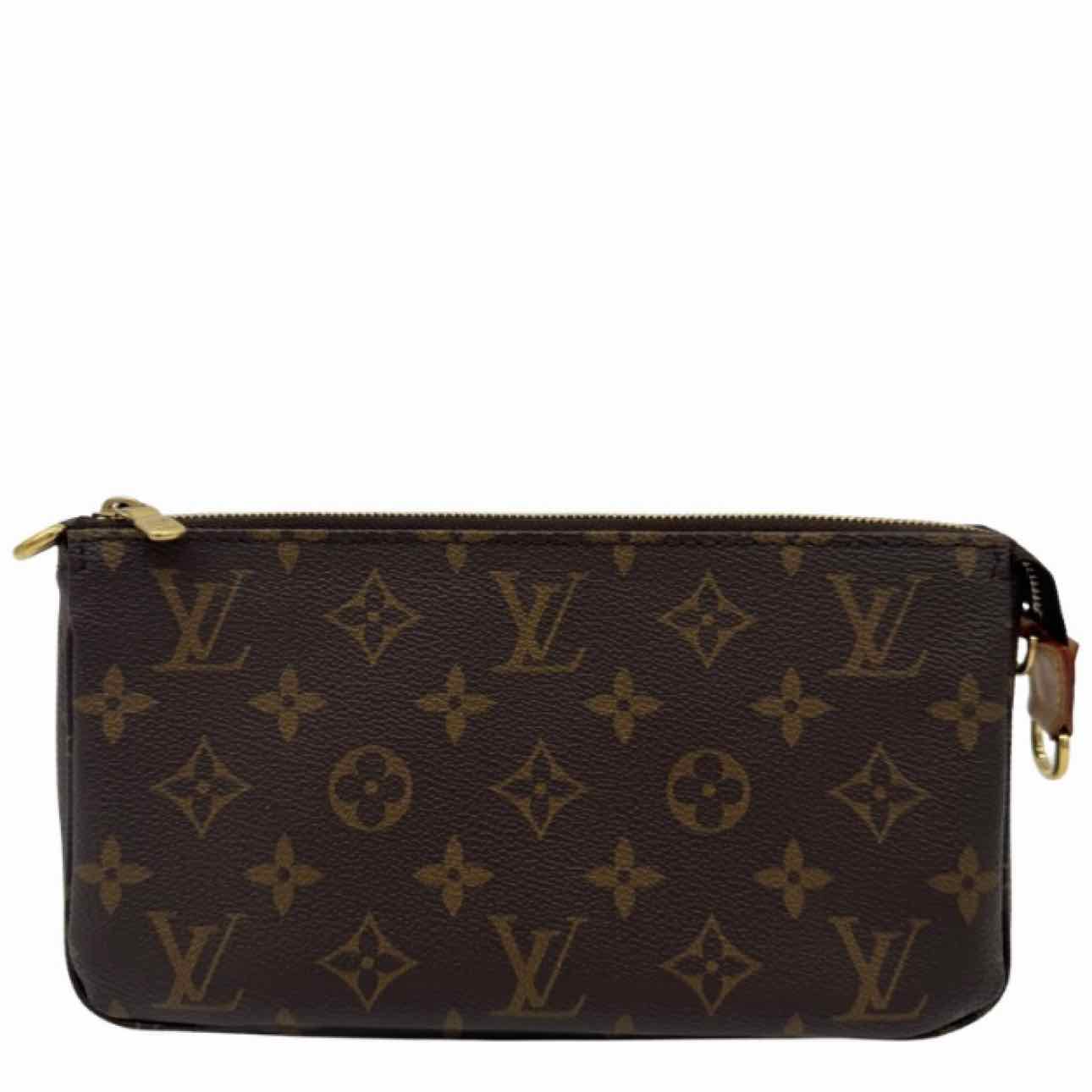 LOUIS VUITTON Monogram Canvas Pochette Accessoires Brown