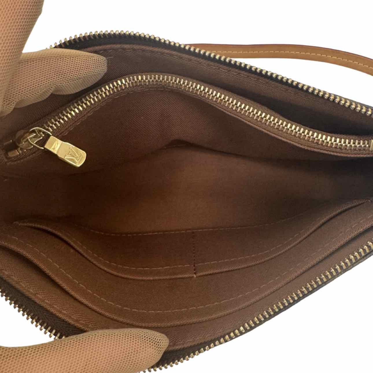 LOUIS VUITTON Monogram Canvas Pochette Accessoires Brown