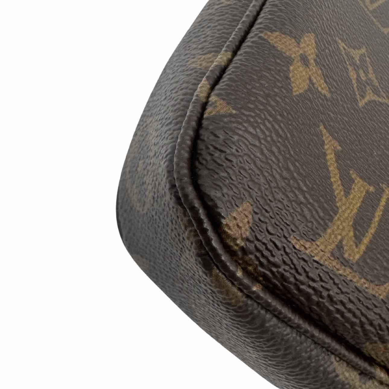 LOUIS VUITTON Monogram Canvas Pochette Accessoires Brown