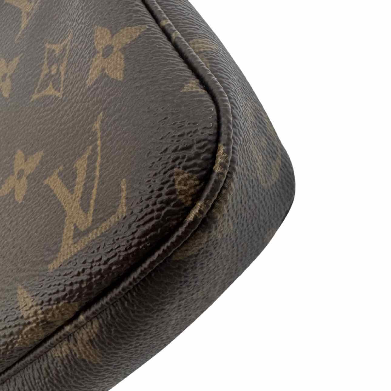 LOUIS VUITTON Monogram Canvas Pochette Accessoires Brown