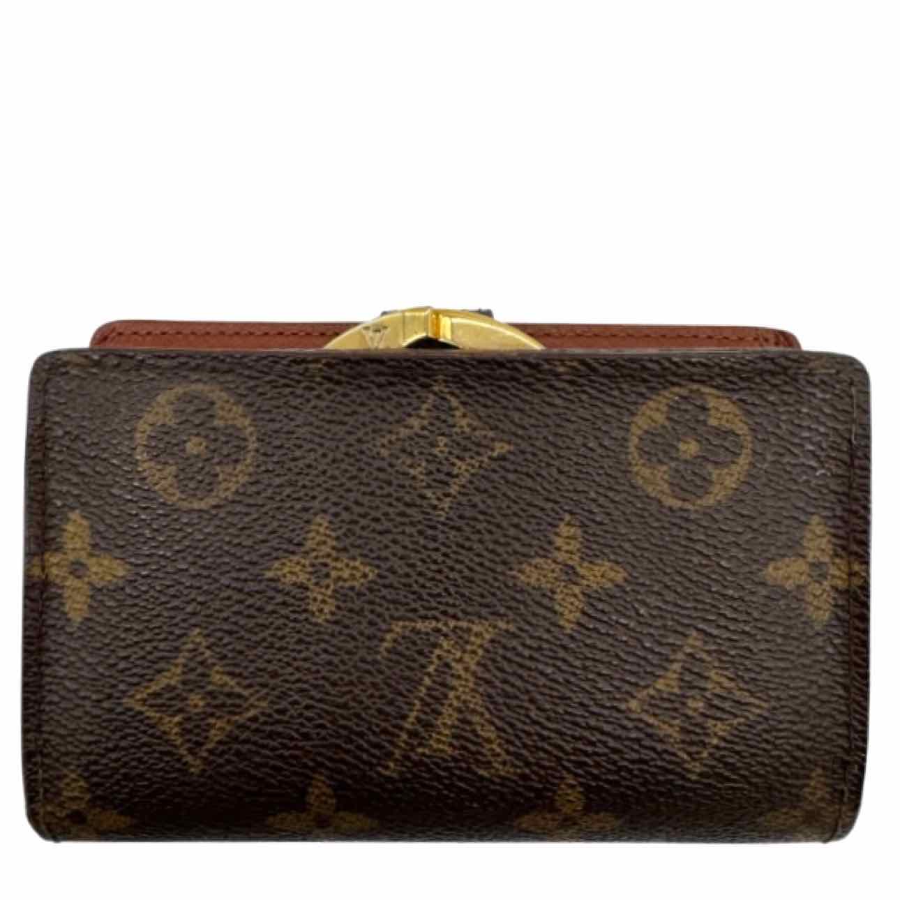 LOUIS VUITTON Monogram Canvas Portomone Viennois Bifold Wallet Brown