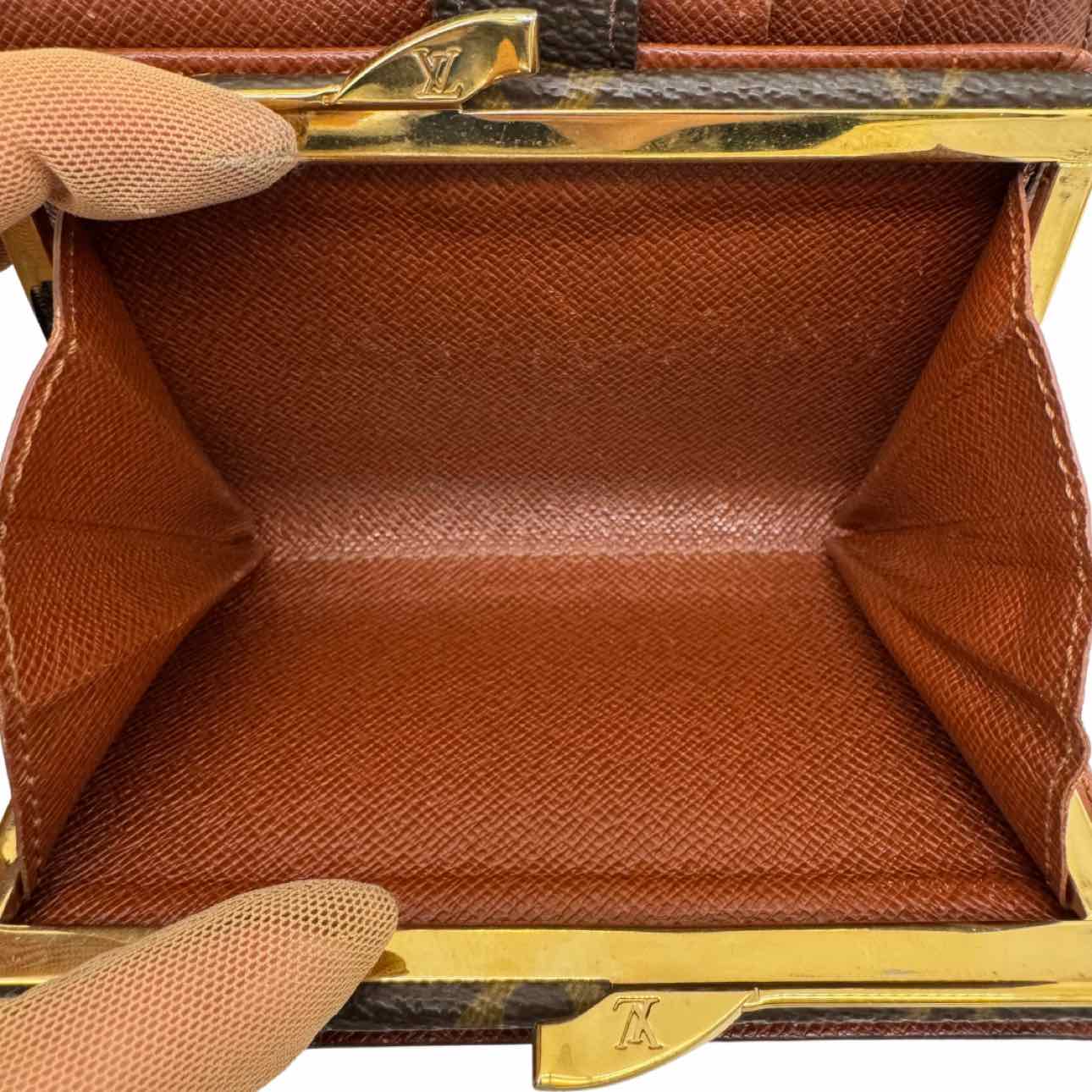 LOUIS VUITTON Monogram Canvas Portomone Viennois Bifold Wallet Brown