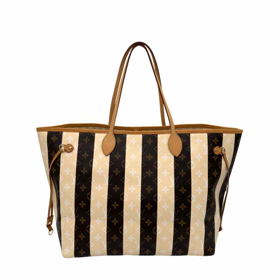 LOUIS VUITTON Monogram Canvas Rayures Neverfull MM (Pre-Owned)