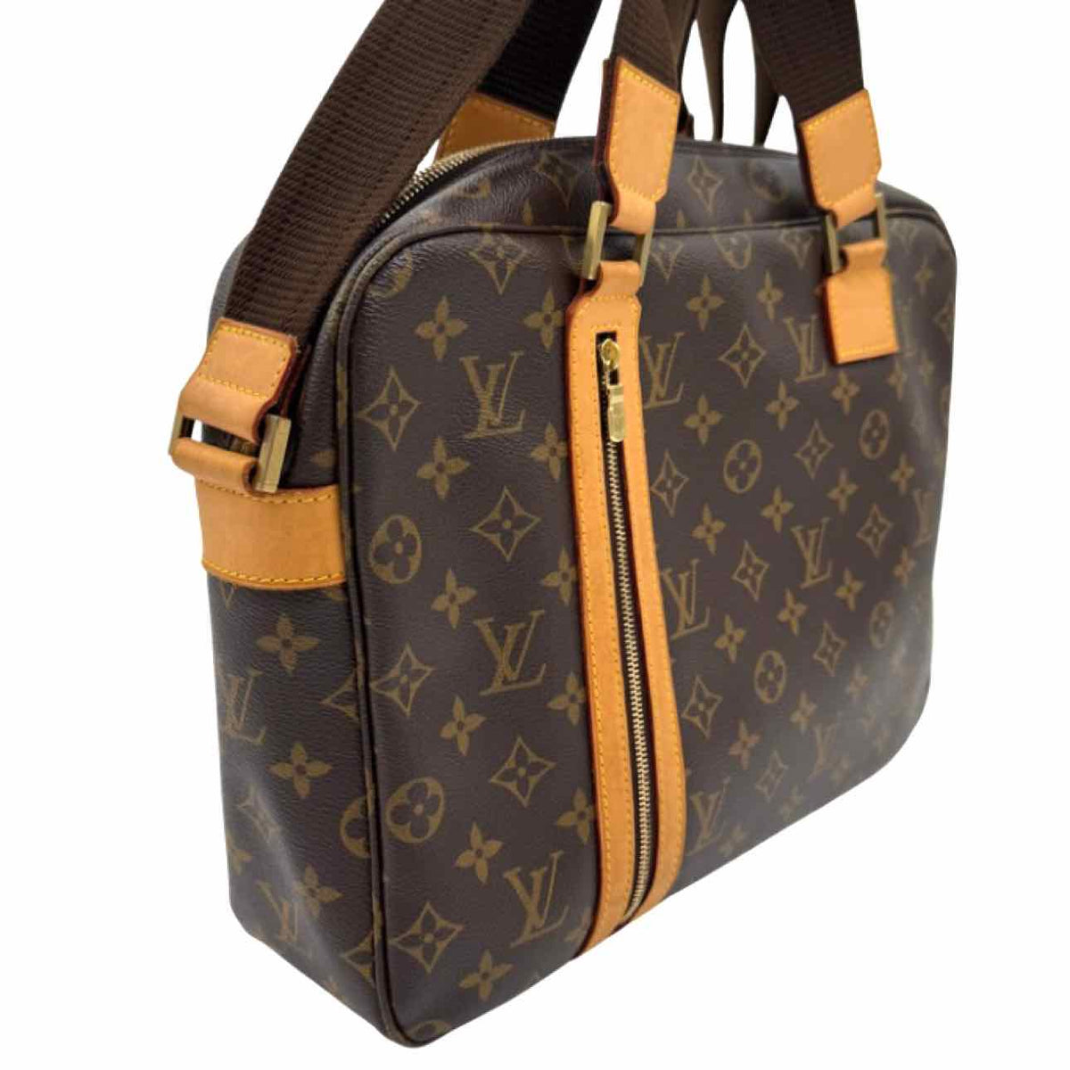 LOUIS VUITTON Monogram Canvas Sac Bosphore Briefcase/Messenger Bag Brown