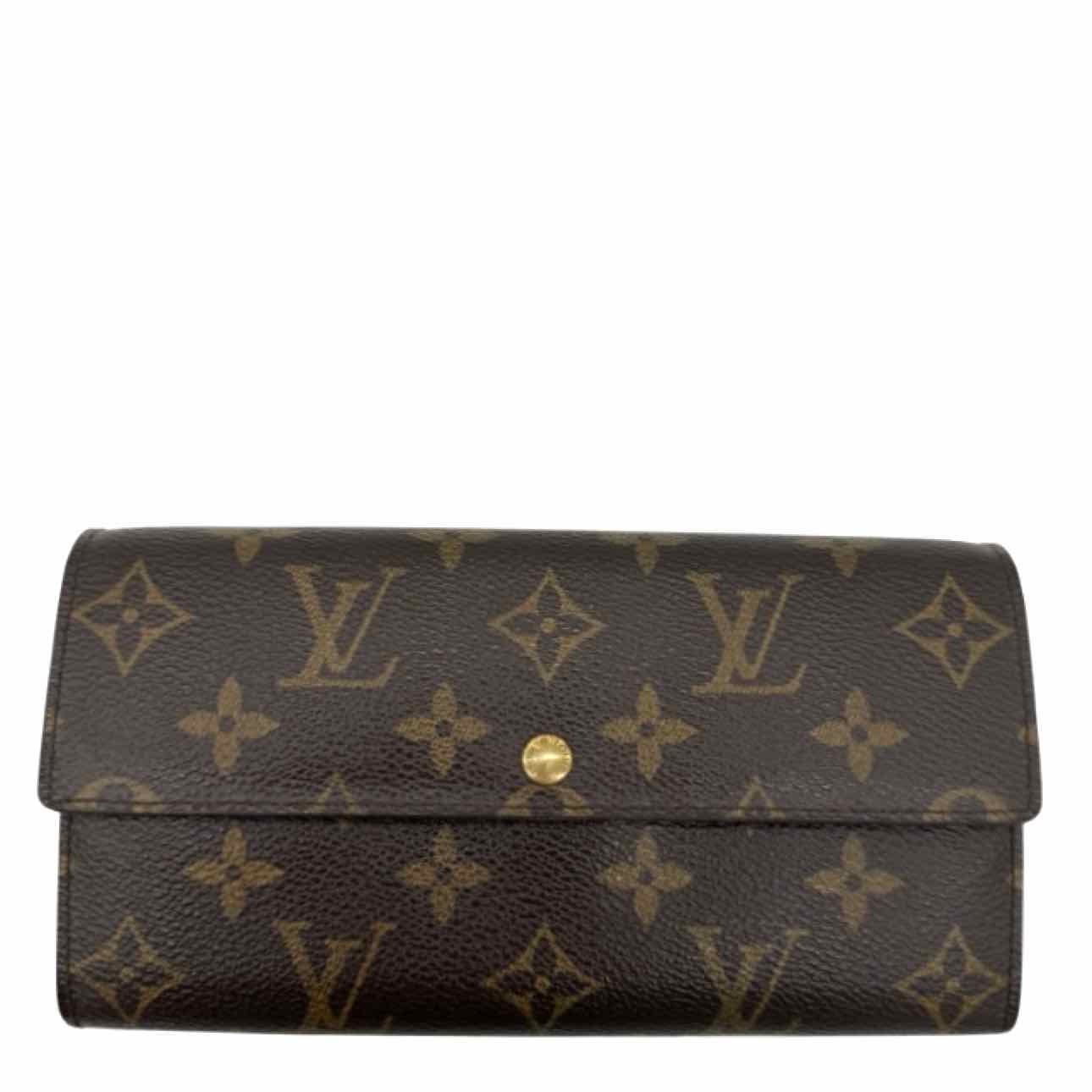 LOUIS VUITTON Monogram Canvas Sarah Wallet Brown