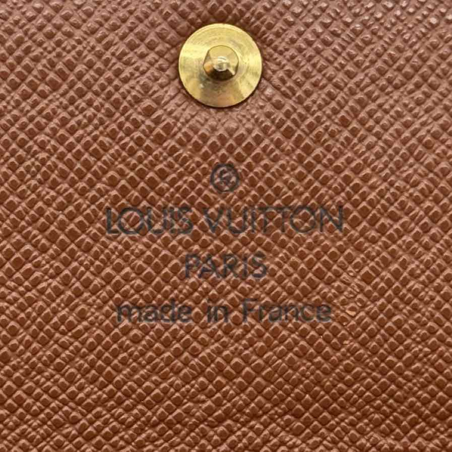 LOUIS VUITTON Monogram Canvas Sarah Wallet Brown