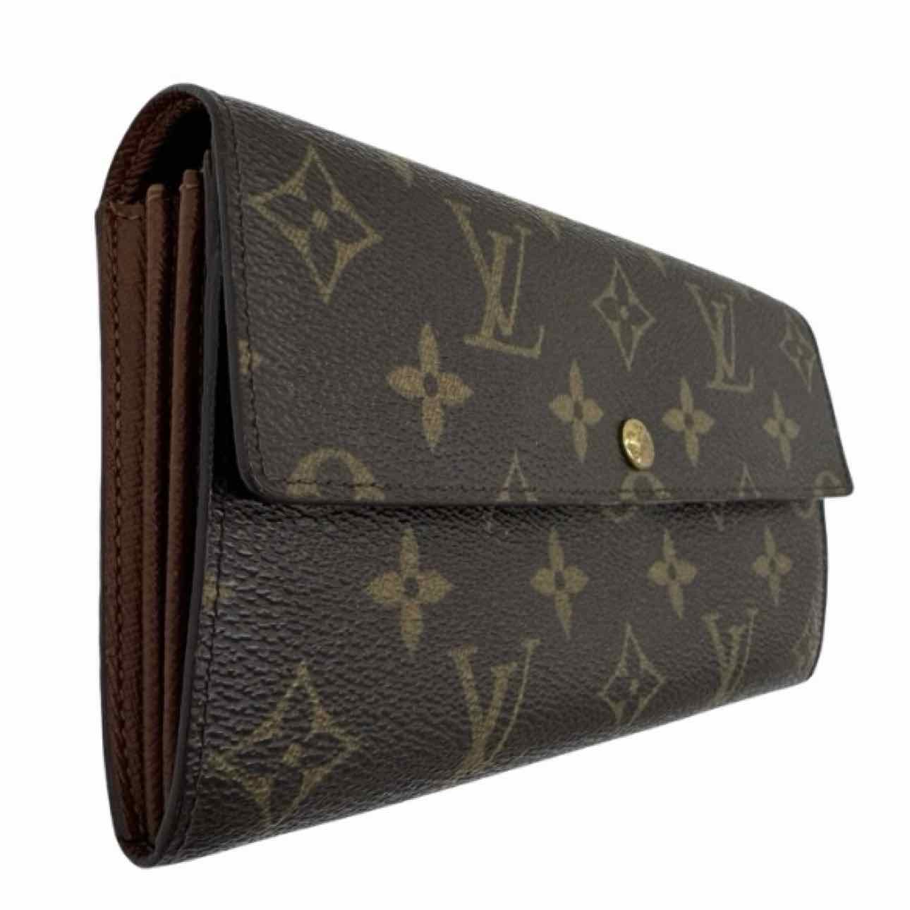 LOUIS VUITTON Monogram Canvas Sarah Wallet Brown