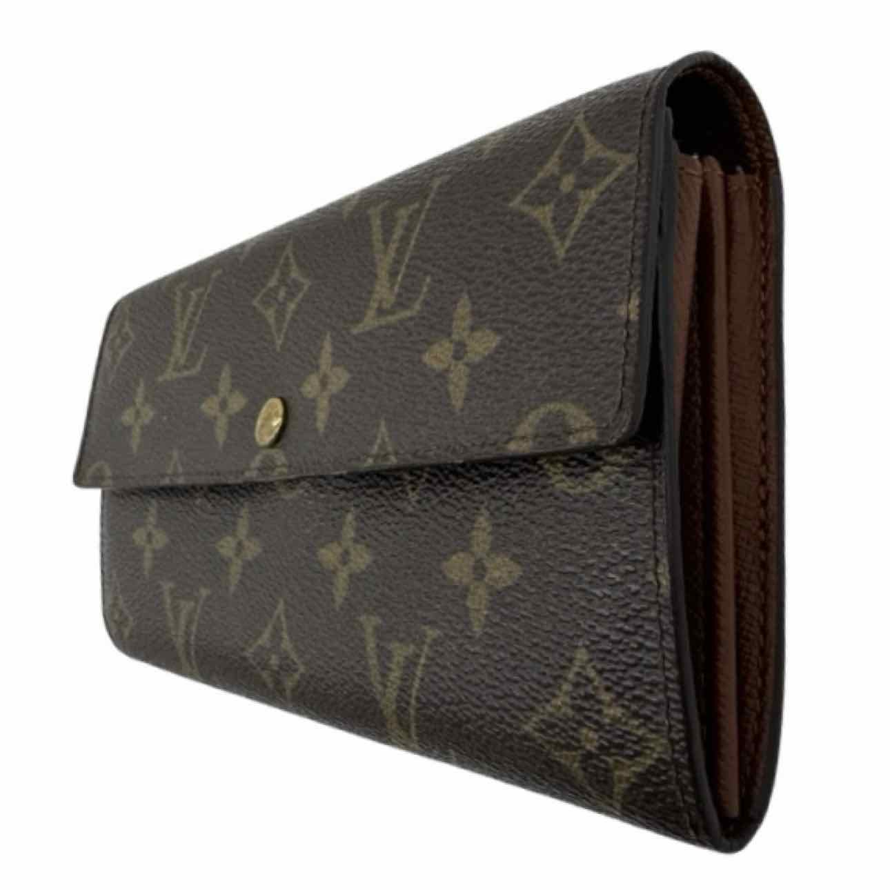 LOUIS VUITTON Monogram Canvas Sarah Wallet Brown