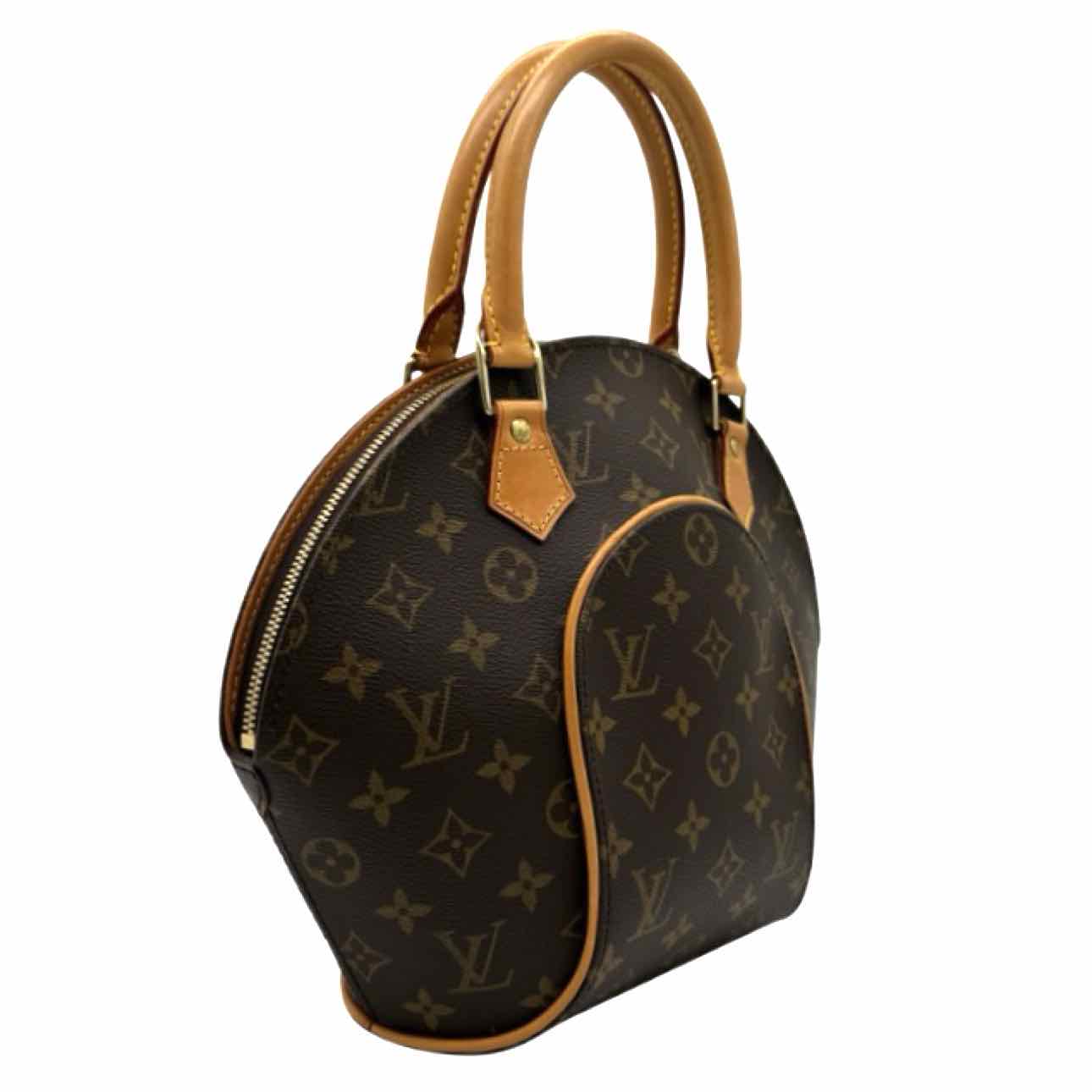 LOUIS VUITTON Monogram Canvas Small Ellipse Brown Handbag