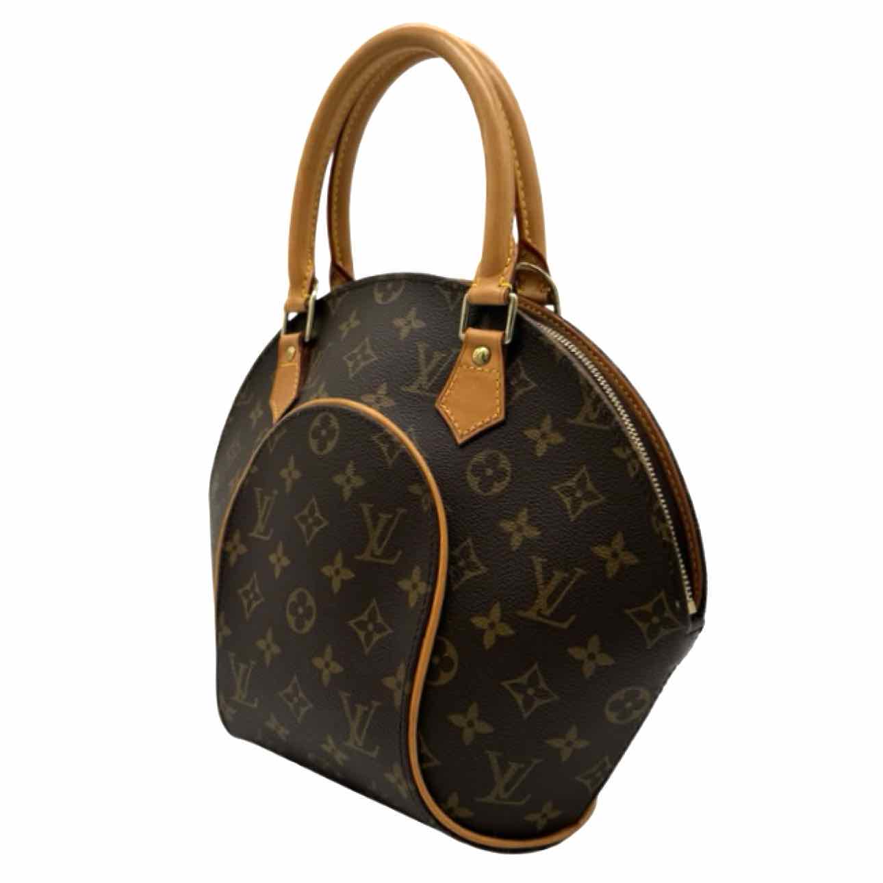 LOUIS VUITTON Monogram Canvas Small Ellipse Brown Handbag