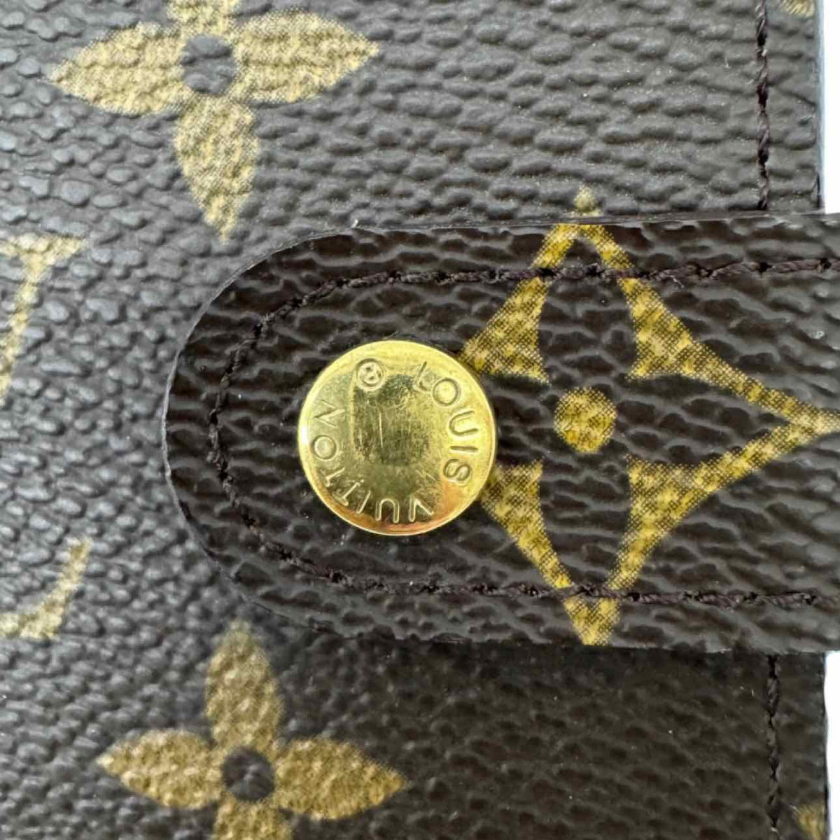 LOUIS VUITTON Monogram Canvas Small Ring Agenda Cover Brown