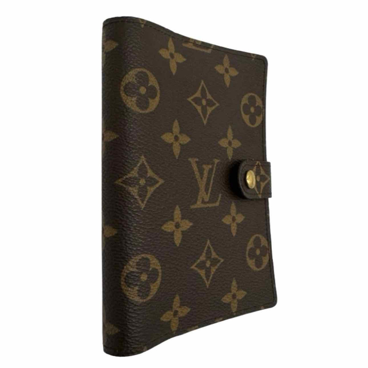 LOUIS VUITTON Monogram Canvas Small Ring Agenda Cover Brown