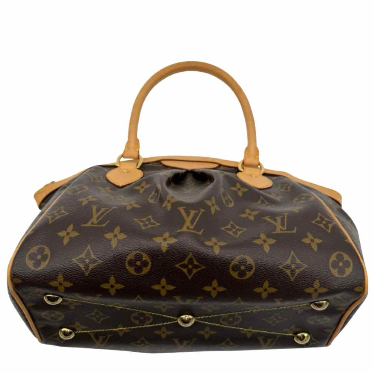 LOUIS VUITTON Monogram Canvas Tivoli PM Tote Bag Brown