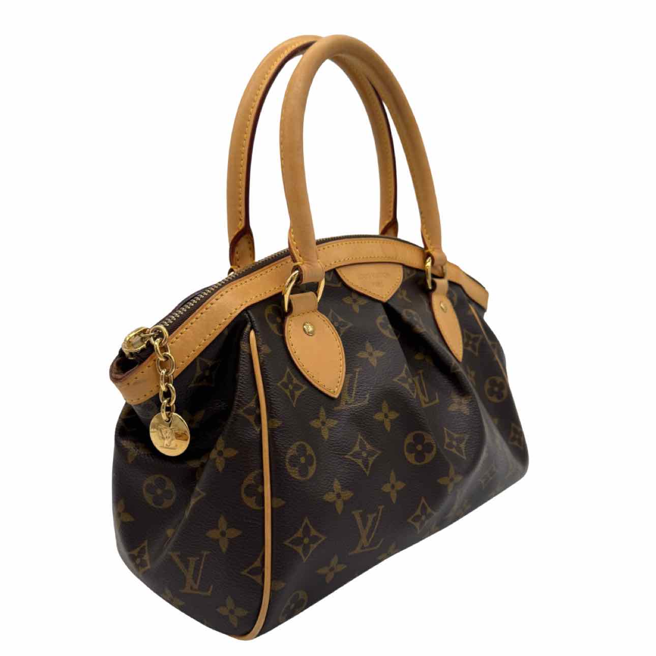 LOUIS VUITTON Monogram Canvas Tivoli PM Tote Bag Brown