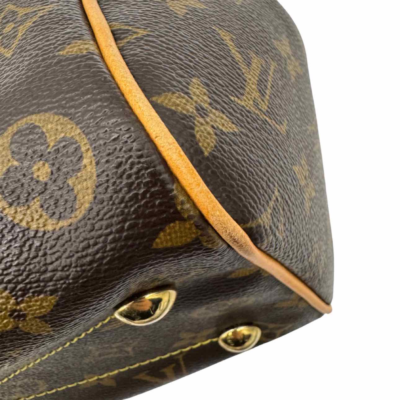 LOUIS VUITTON Monogram Canvas Tivoli PM Tote Bag Brown