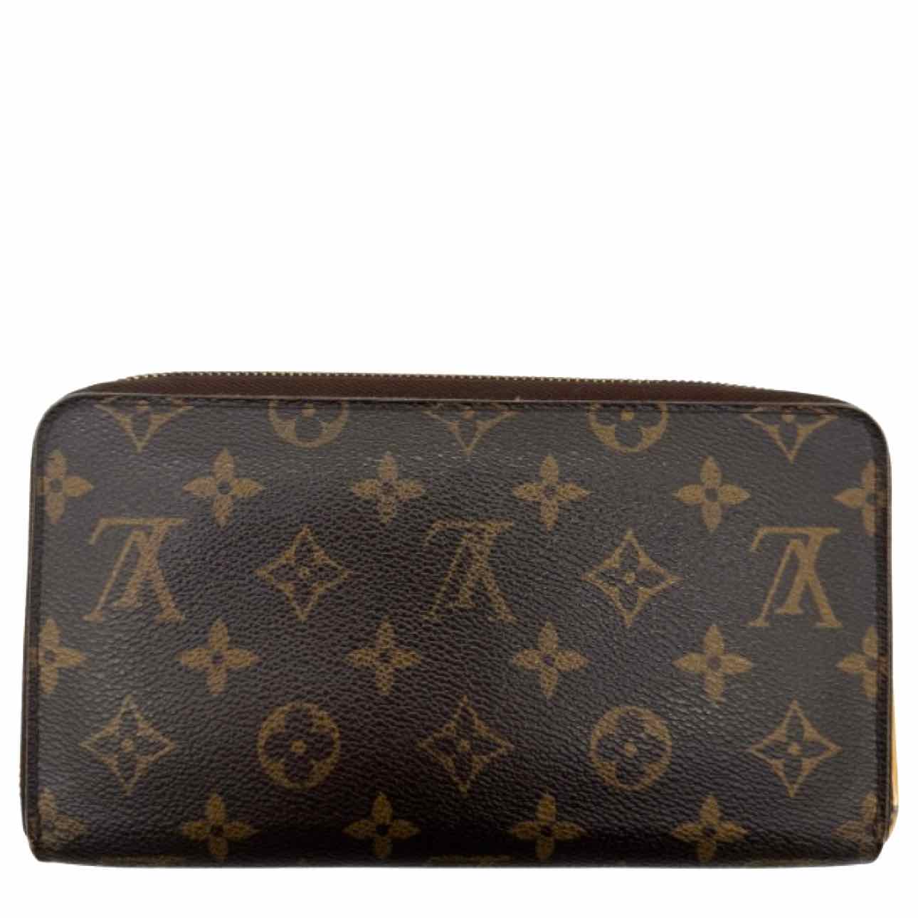 LOUIS VUITTON Monogram Canvas Zippy Organizer Wallet Brown