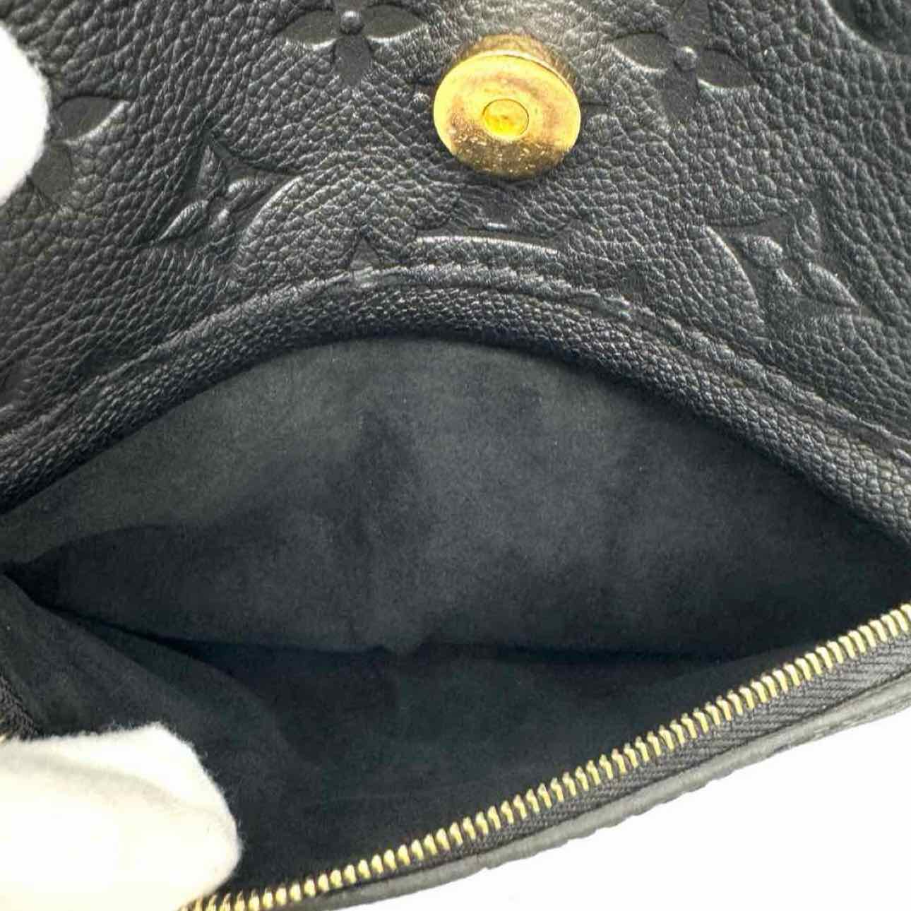 LOUIS VUITTON Monogram Empreinte Leather Montsouris Backpack NM Black