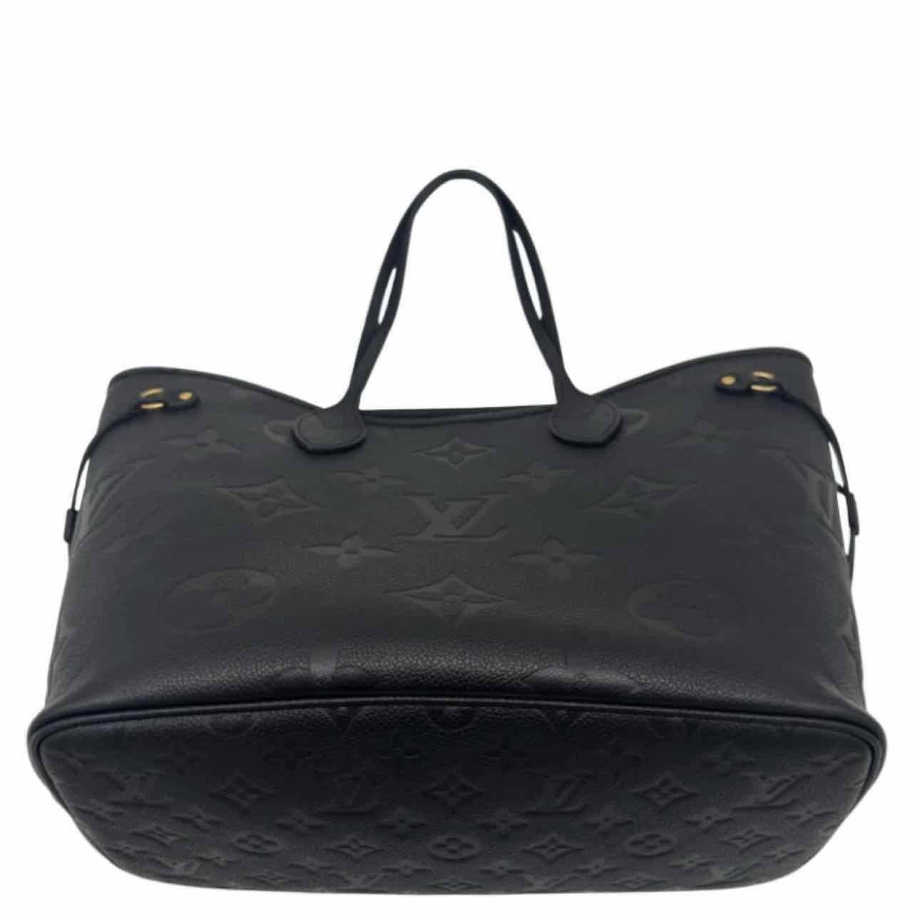 LOUIS VUITTON Monogram Empreinte Neverfull MM Black