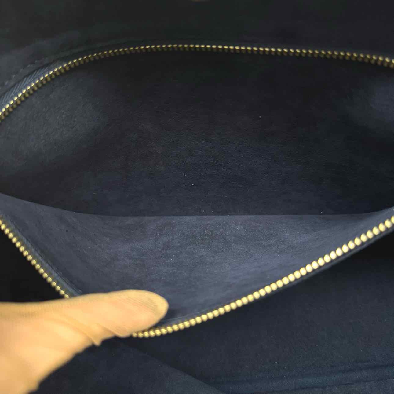 LOUIS VUITTON Monogram Empreinte Neverfull MM Black