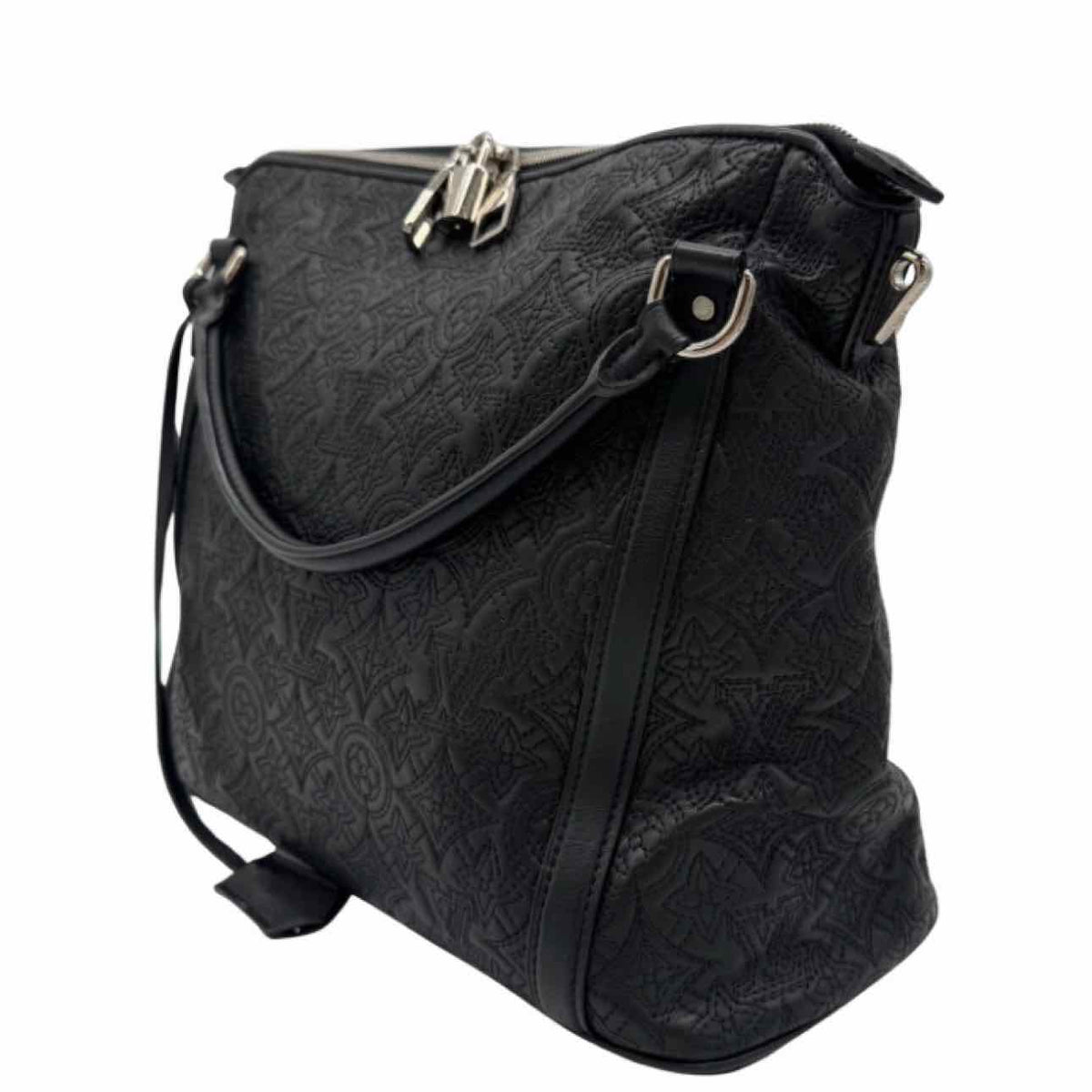 LOUIS VUITTON Monogram Quilted Leather Antheia Ixia PM Black