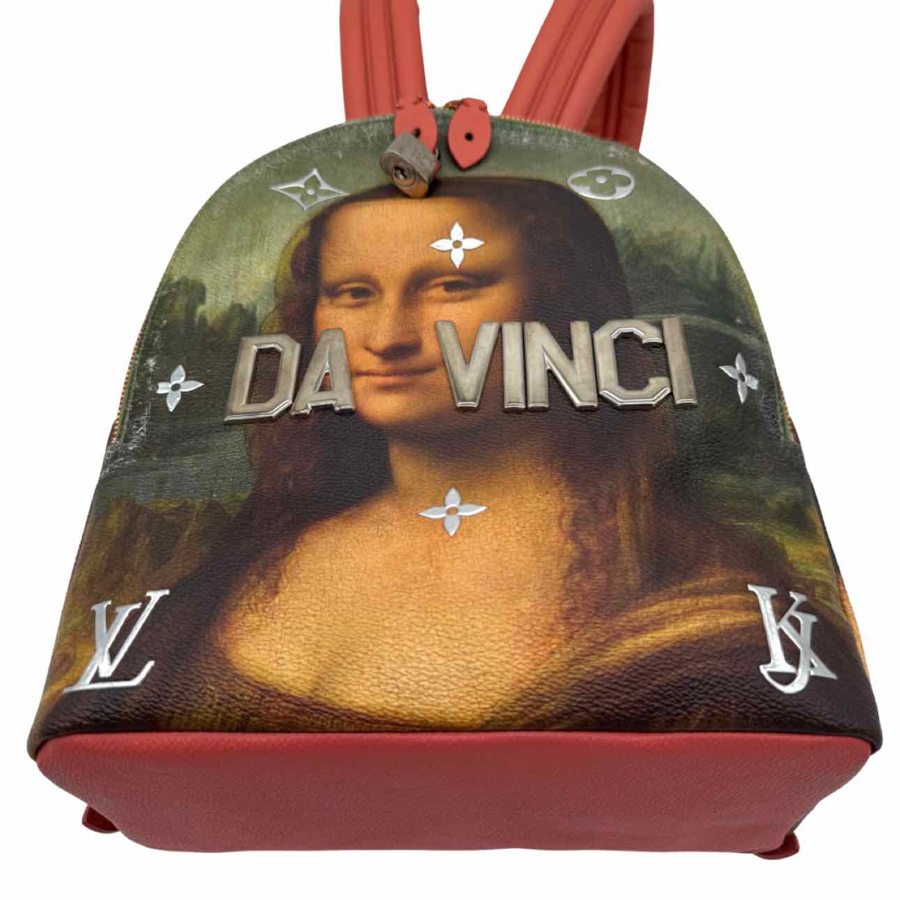 LOUIS VUITTON X Jeff Koons Canvas Masters Da Vinci Palm Springs PM Backpack