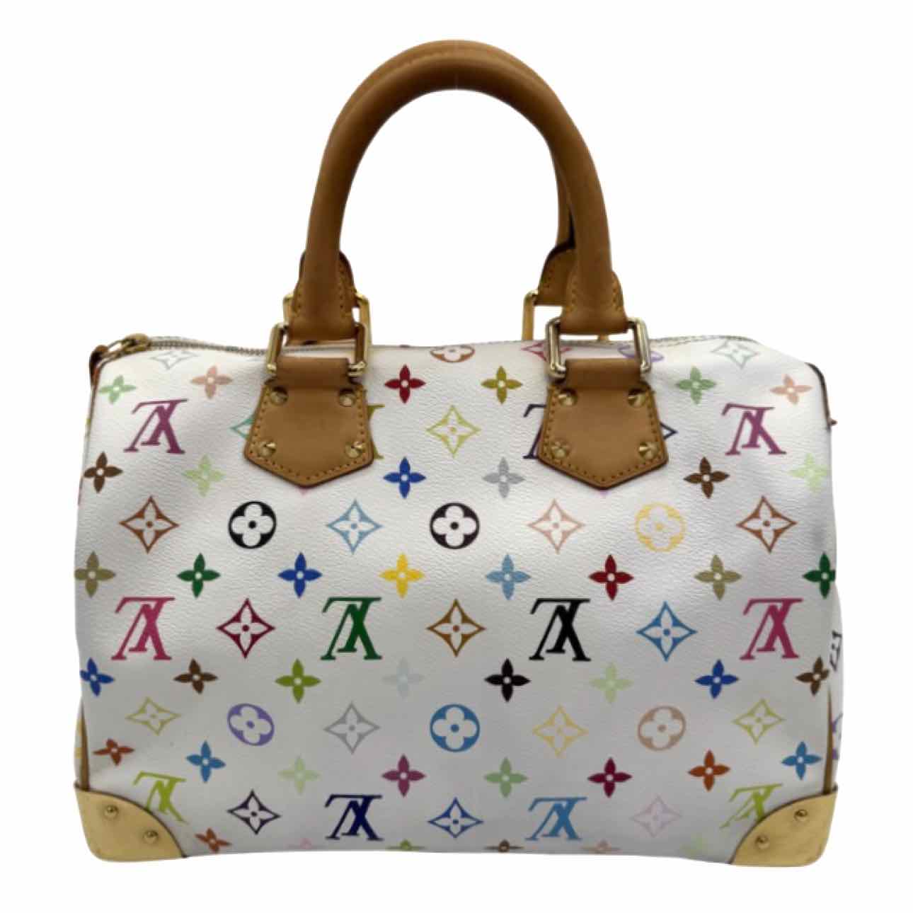 LOUIS VUITTON X Takashi Murakami Monogram Multicolor Speedy 30 White