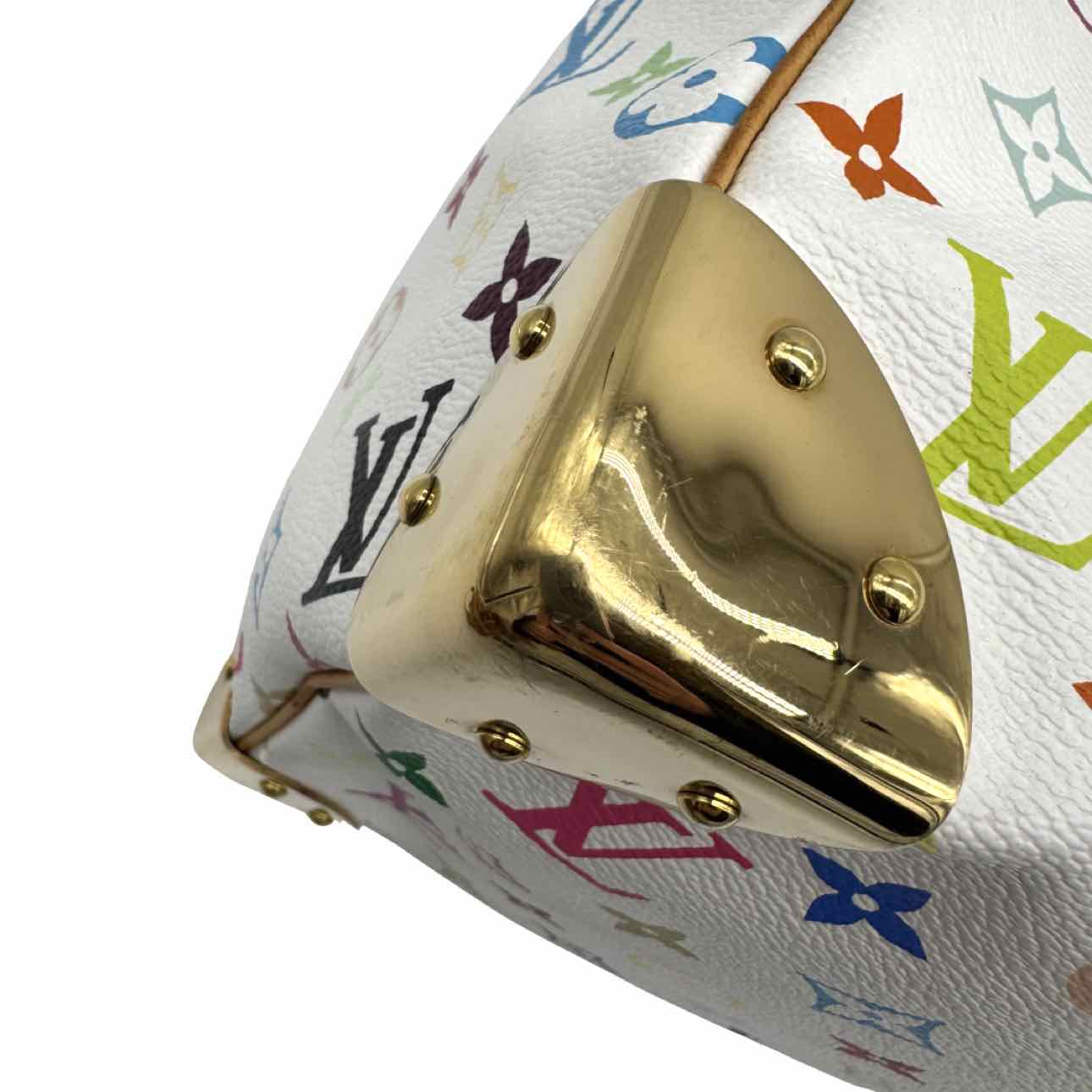 LOUIS VUITTON X Takashi Murakami Monogram Multicolor Speedy 30 White