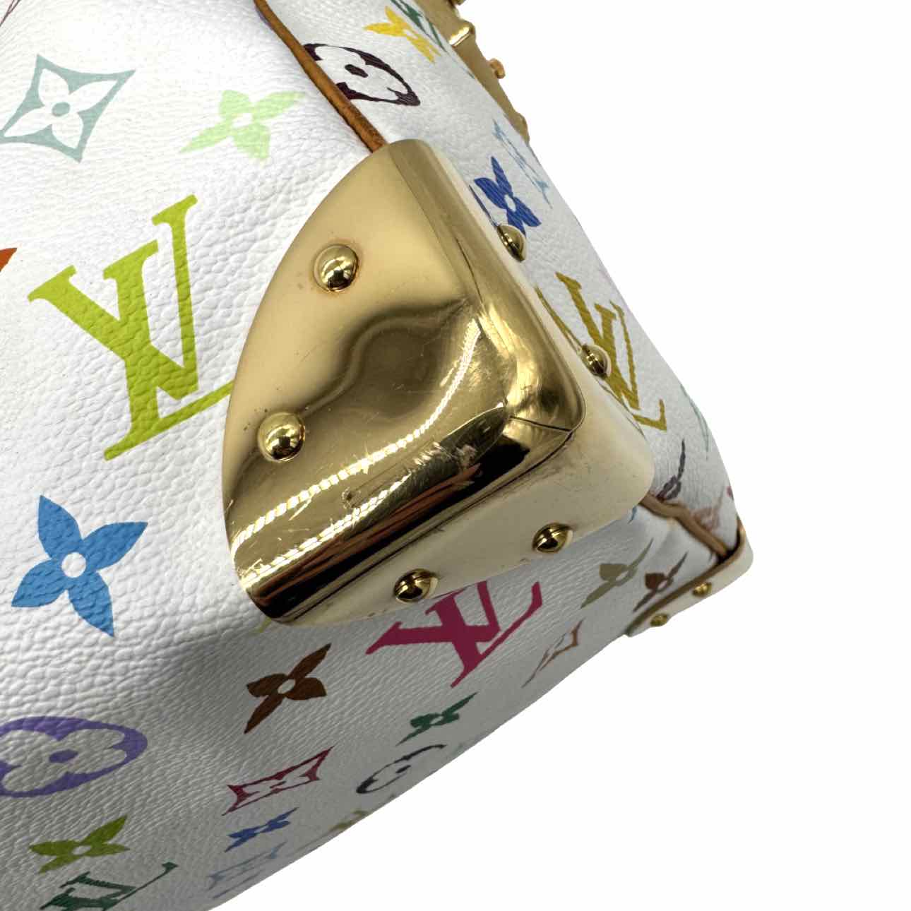 LOUIS VUITTON X Takashi Murakami Monogram Multicolor Speedy 30 White