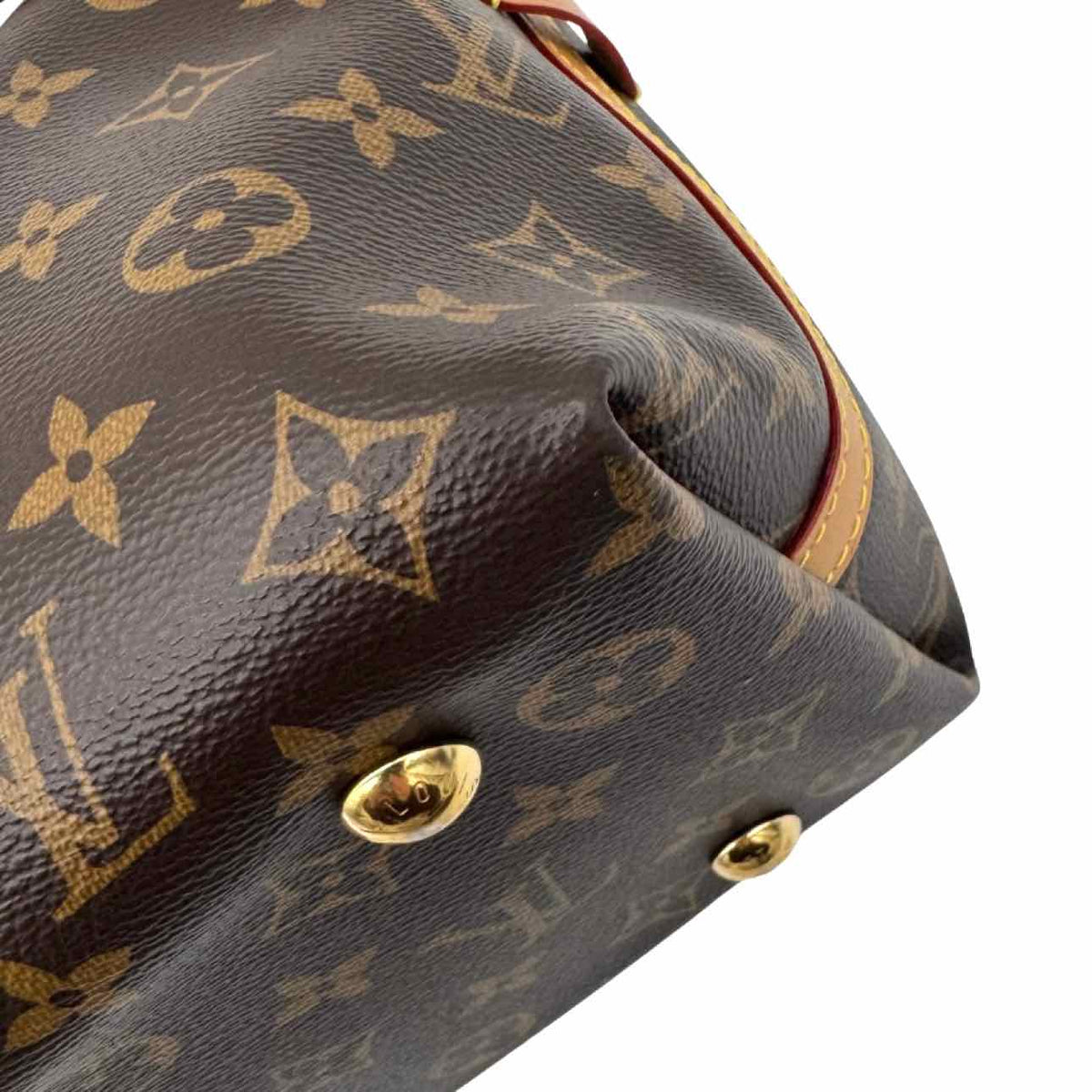 Louis Vuitton Monogram Canvas Carry All PM Shoulder Bag Brown