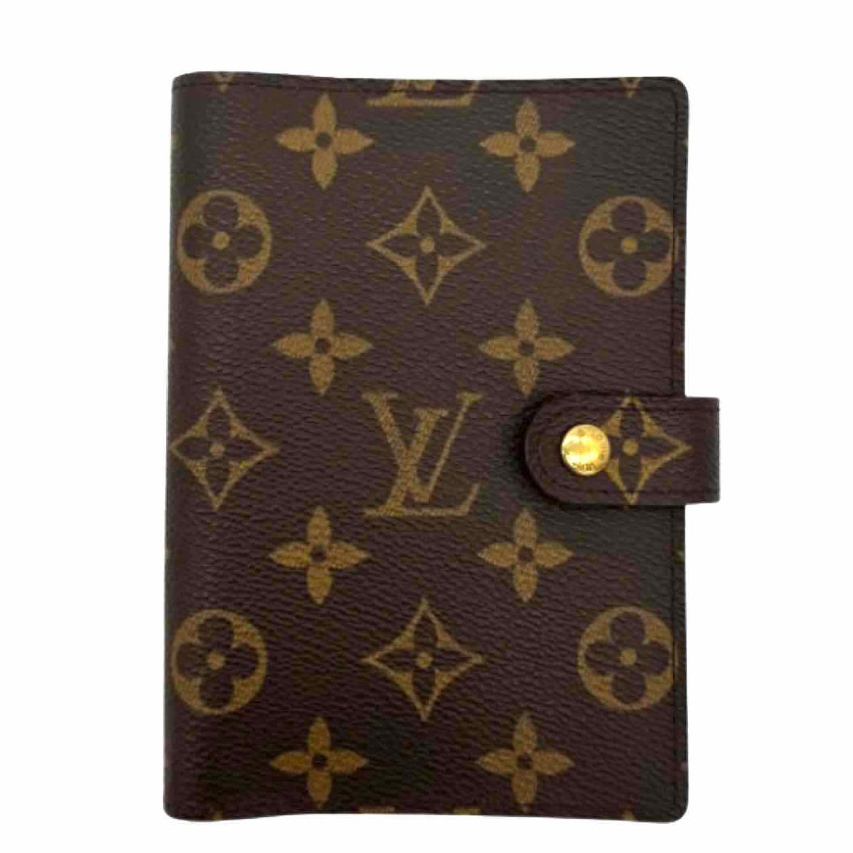 LOUIS VUITTON Monogram Canvas Small Ring Agenda Cover Brown