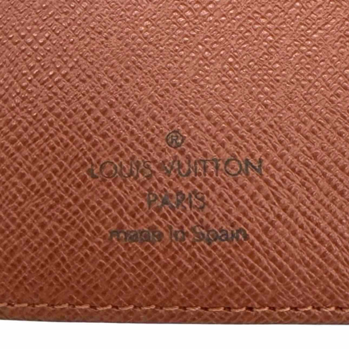 LOUIS VUITTON Monogram Canvas Small Ring Agenda Cover Brown