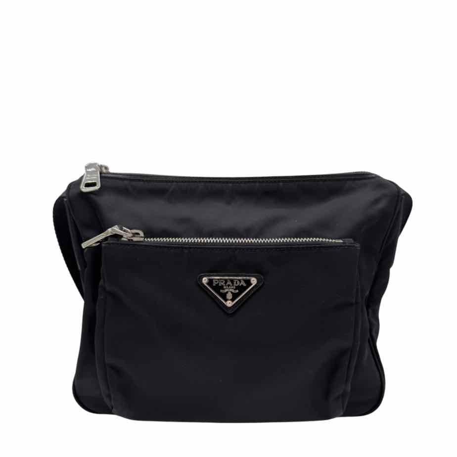 PRADA Nylon Messenger Bag Black (Pre-Owned)