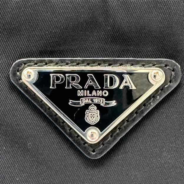 PRADA Nylon Messenger Bag Black (Pre-Owned)