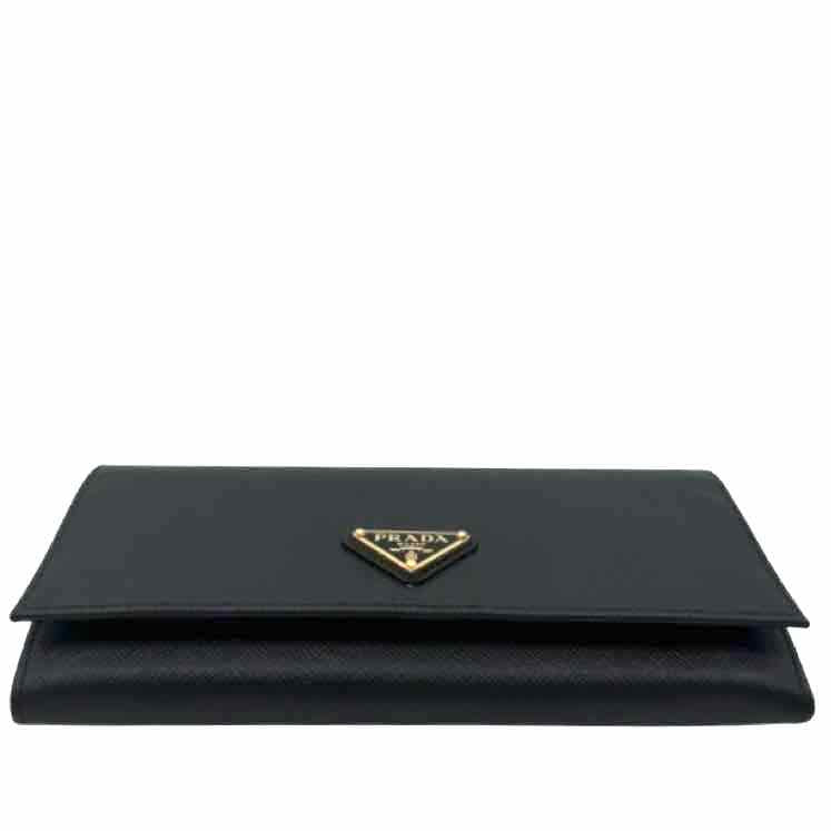 PRADA Saffiano Leather Large Wallet (Pre-Owned)