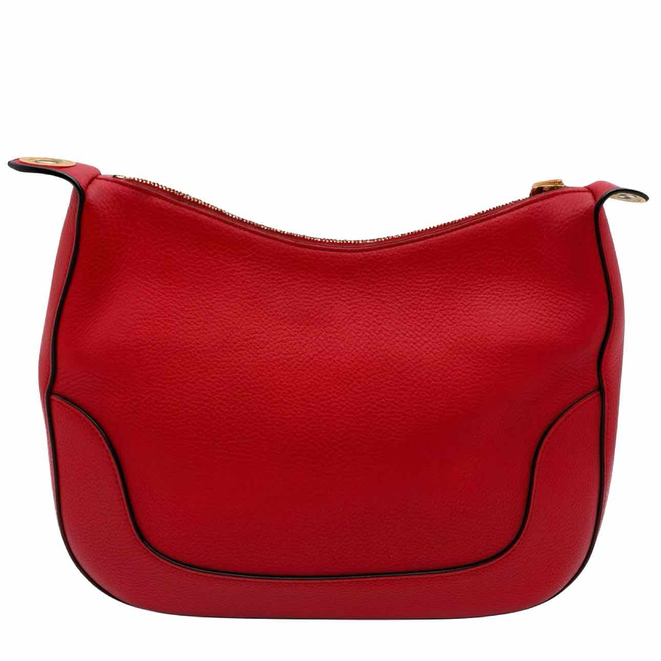 PRADA Vitello Daino Crossbody Bag Red