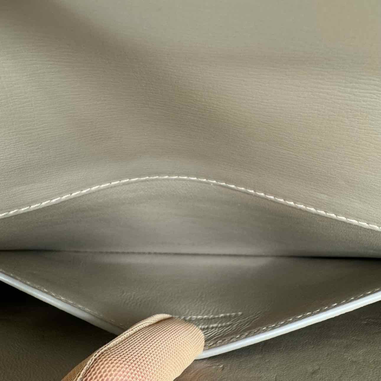 SAINT LAURENT Calfskin Medium Sunset Dark Beige Shoulder Bag (Pre-Owned)