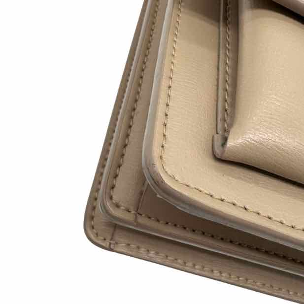 SAINT LAURENT Calfskin Medium Sunset Dark Beige Shoulder Bag (Pre-Owned)