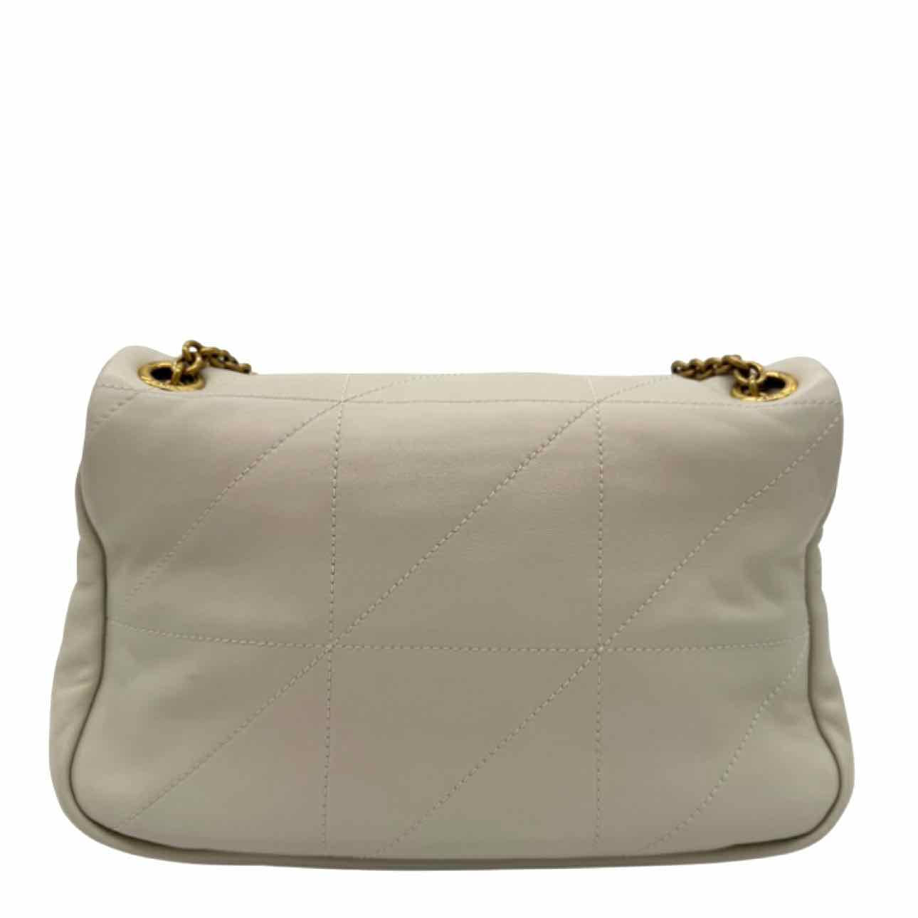 SAINT LAURENT Lambskin Matelasse Small Jamie 4.3 Shoulder Bag Cream