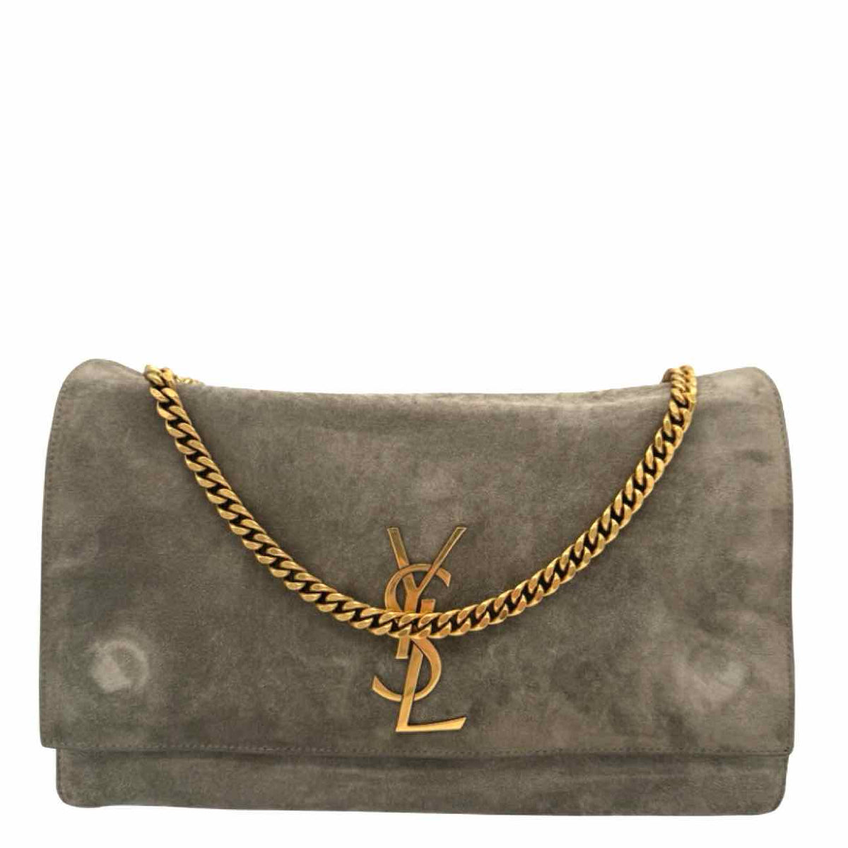 SAINT LAURENT Leather/Suede Reversible Medium Kate Shoulder Bag
