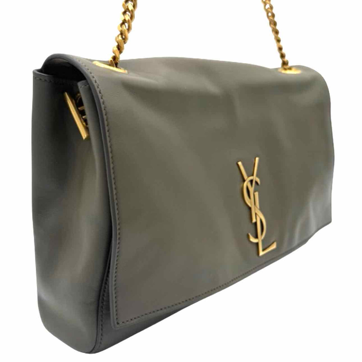 SAINT LAURENT Leather/Suede Reversible Medium Kate Shoulder Bag
