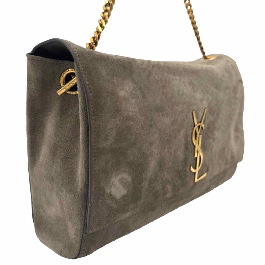 SAINT LAURENT Leather/Suede Reversible Medium Kate Shoulder Bag