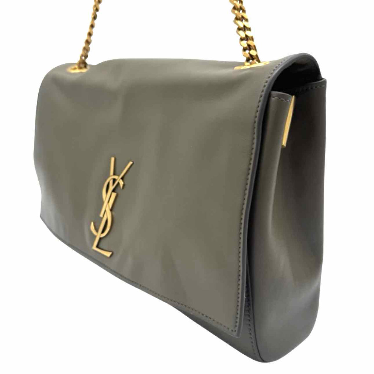 SAINT LAURENT Leather/Suede Reversible Medium Kate Shoulder Bag