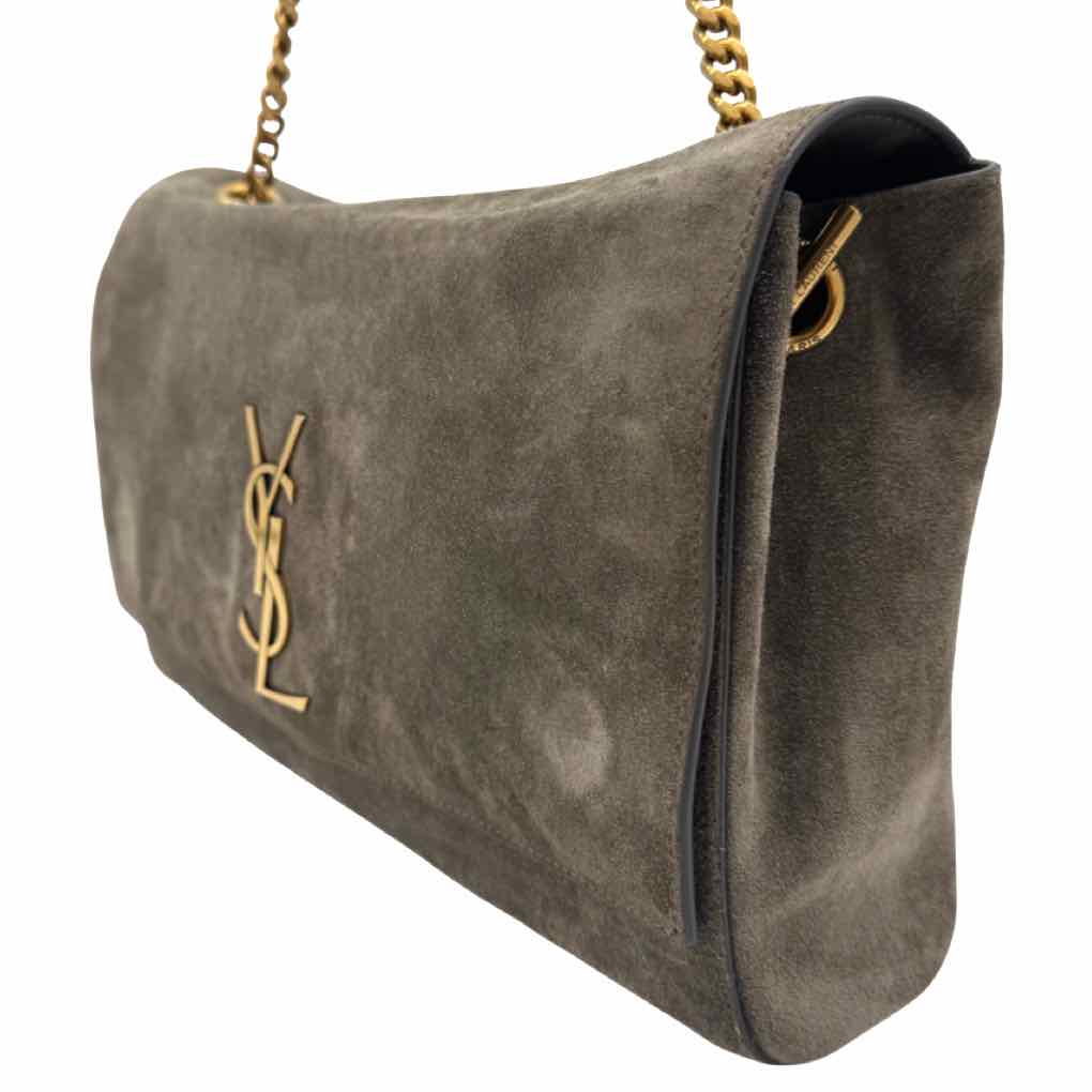 SAINT LAURENT Leather/Suede Reversible Medium Kate Shoulder Bag