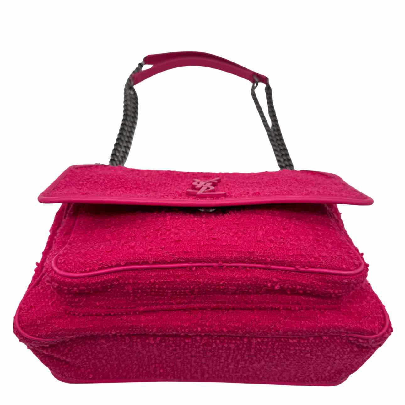 YVES SAINT LAURENT Boucle Tweed Niki Medium Shoulder Bag