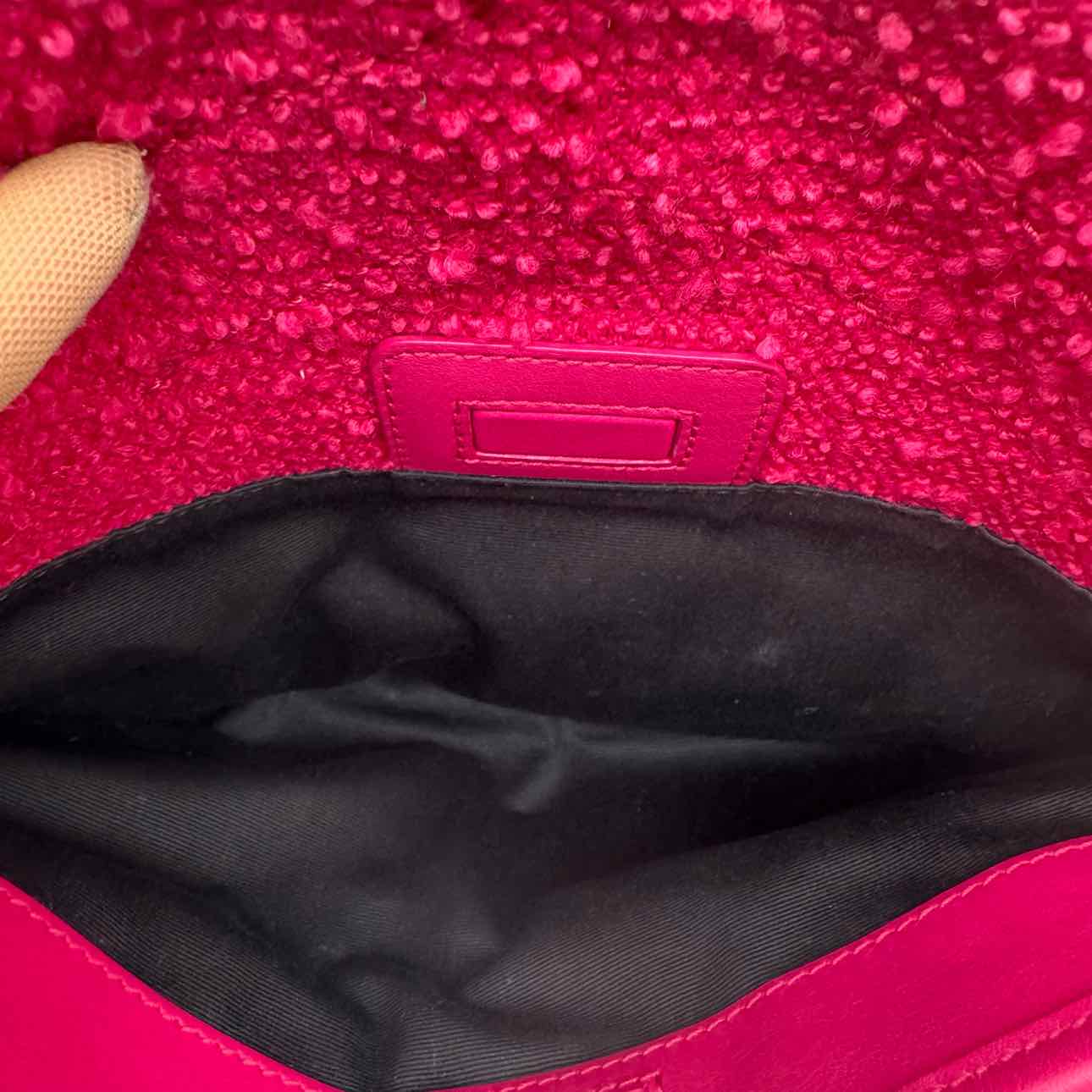 YVES SAINT LAURENT Boucle Tweed Niki Medium Shoulder Bag