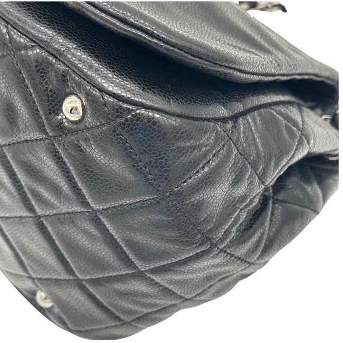 CHANEL Caviar Timeless Flap Handbag Black (Pre-Owned)