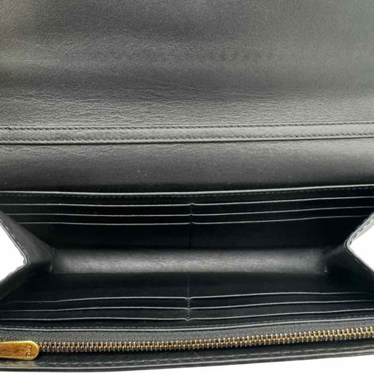 DIOR Calfskin J'Adior Chain Flap Bag Black (Pre-Owned)