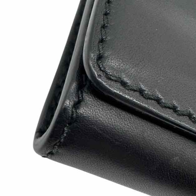 DIOR Calfskin J'Adior Chain Flap Bag Black (Pre-Owned)