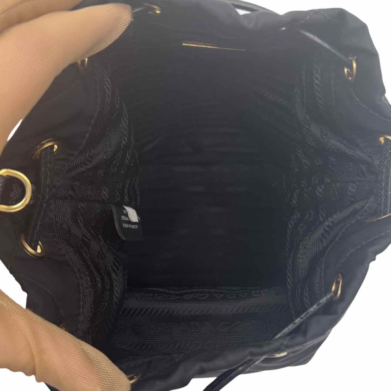 PRADA Re-Nylon Re-Edition 1995 Chaine Shoulder Bag Black